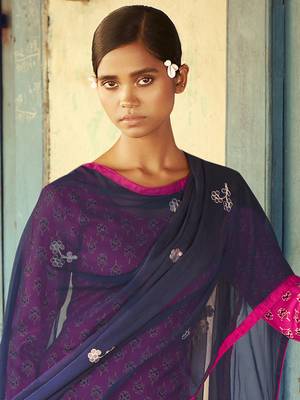 Magenta digital print cotton salwar 3
