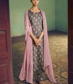 Grey digital print cotton salwar