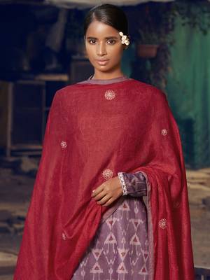 Purple digital print cotton salwar 3