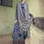 Navy blue digital print cotton salwar
