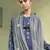 Navy blue digital print cotton salwar