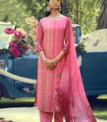 Pink digital print cotton salwar