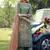 Olive digital print cotton salwar