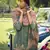 Olive digital print cotton salwar