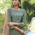 Olive digital print cotton salwar