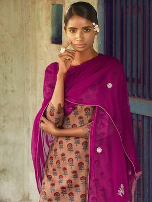 Orange digital print cotton salwar 3