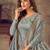 Grey jacquard cotton salwar
