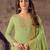 Green jacquard cotton salwar