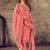 Pink jacquard cotton salwar