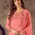 Pink jacquard cotton salwar