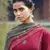 Maroon embroidered satin salwar