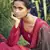 Maroon embroidered satin salwar