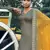 Olive embroidered satin salwar