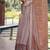 Orange embroidered satin salwar