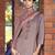 Orange embroidered satin salwar