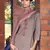 Orange embroidered satin salwar