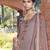 Orange embroidered satin salwar