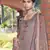 Orange embroidered satin salwar
