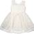 White Cotton  stitched Sleeveless   dress
