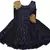 blue Cotton  stitched Sleeveless   dress