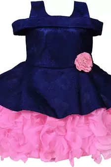 Multicolor Velvet stitched Sleeveless   dress