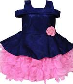 Multicolor Velvet stitched Sleeveless   dress