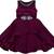 Purple satin stitched Sleeveless   dress