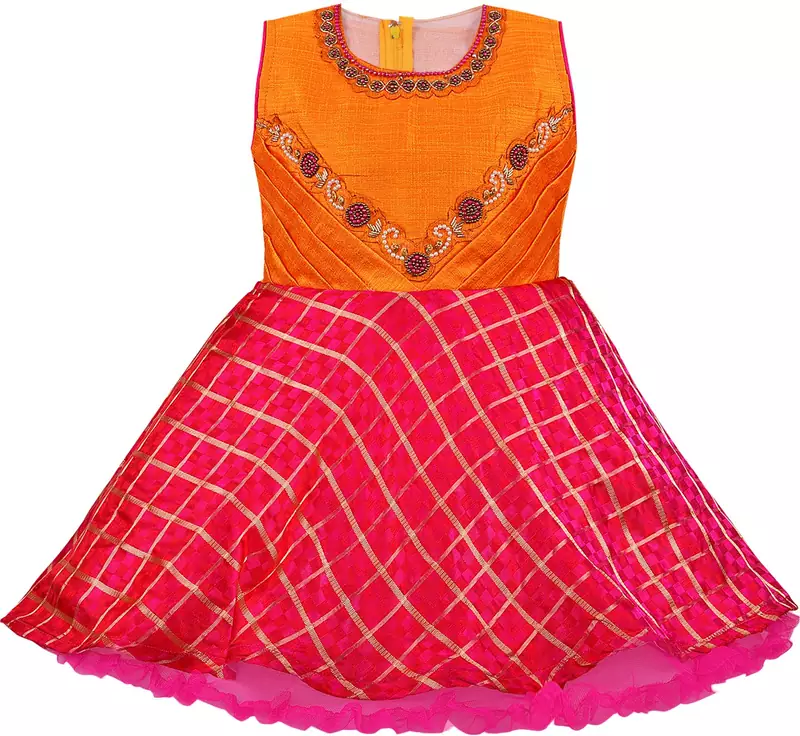 Multicolor Georgette stitched Sleeveless   dress