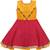 Yellow Silk stitched Sleeveless   dress