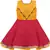 Yellow Silk stitched Sleeveless   dress