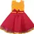 Yellow Silk stitched Sleeveless   dress