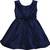 blue satin stitched Sleeveless   dress