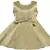Green satin stitched Sleeveless   dress