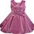 Purple satin stitched Short Sleeve   dress