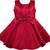 Red satin stitched Short Sleeve   dress