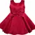 Red satin stitched Short Sleeve   dress