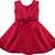 Red satin stitched Short Sleeve   dress