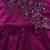 Purple satin stitched Sleeveless   dress