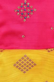 Multicolor Silk stitched Sleeveless   dress