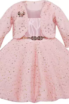 Pink Cotton  stitched Sleeveless   dress