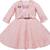 Pink Cotton  stitched Sleeveless   dress