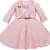Pink Cotton  stitched Sleeveless   dress