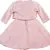 Pink Cotton  stitched Sleeveless   dress