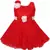 Red Cotton  stitched Sleeveless   dress