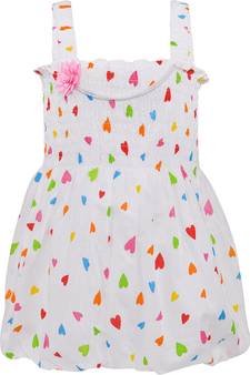 Pink Cotton  stitched Sleeveless   dress