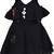 Black Rayon stitched Sleeveless   dress