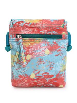Rangoli Turquoise & Multi Polycotton Floral Digital Printed Sling Bag 3