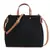 Classic Black & Brown Suede & Leatherette Solid Sling Bag