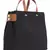 Classic Black & Brown Suede & Leatherette Solid Sling Bag