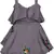 Grey Georgette stitched Sleeveless   dress